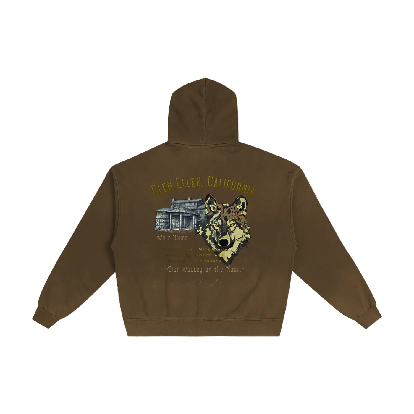 Jack London Wolf Sunfade Zip Hoodie Secondary image