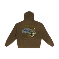 Jack London Wolf Sunfade Zip Hoodie
