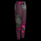 Geometric Gray Floral Print Sweatpants