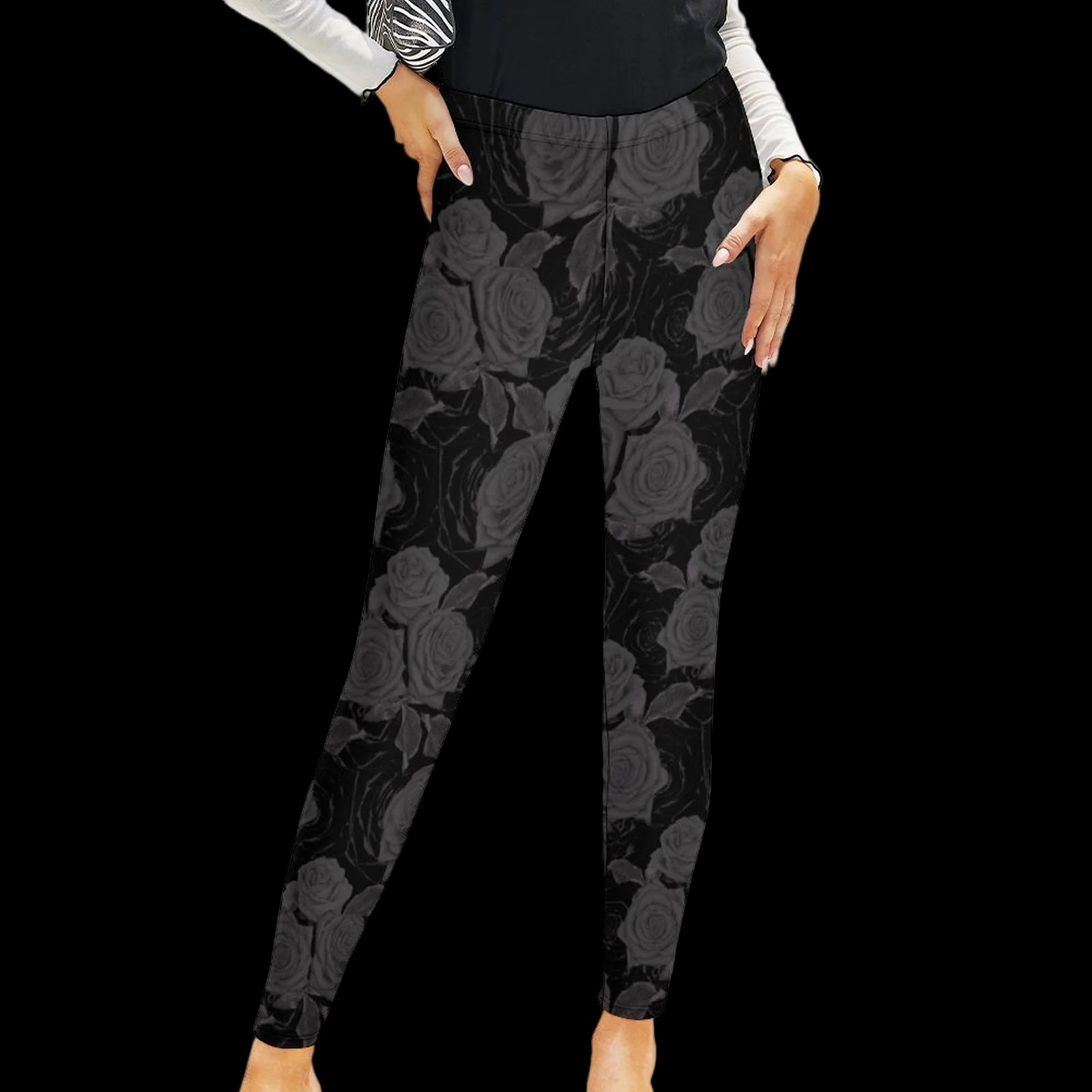 Black Rose Women's High-Waist Legging