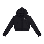 California O.G. Collegiate Women’s Slim Crop Full Zip Hoodie
