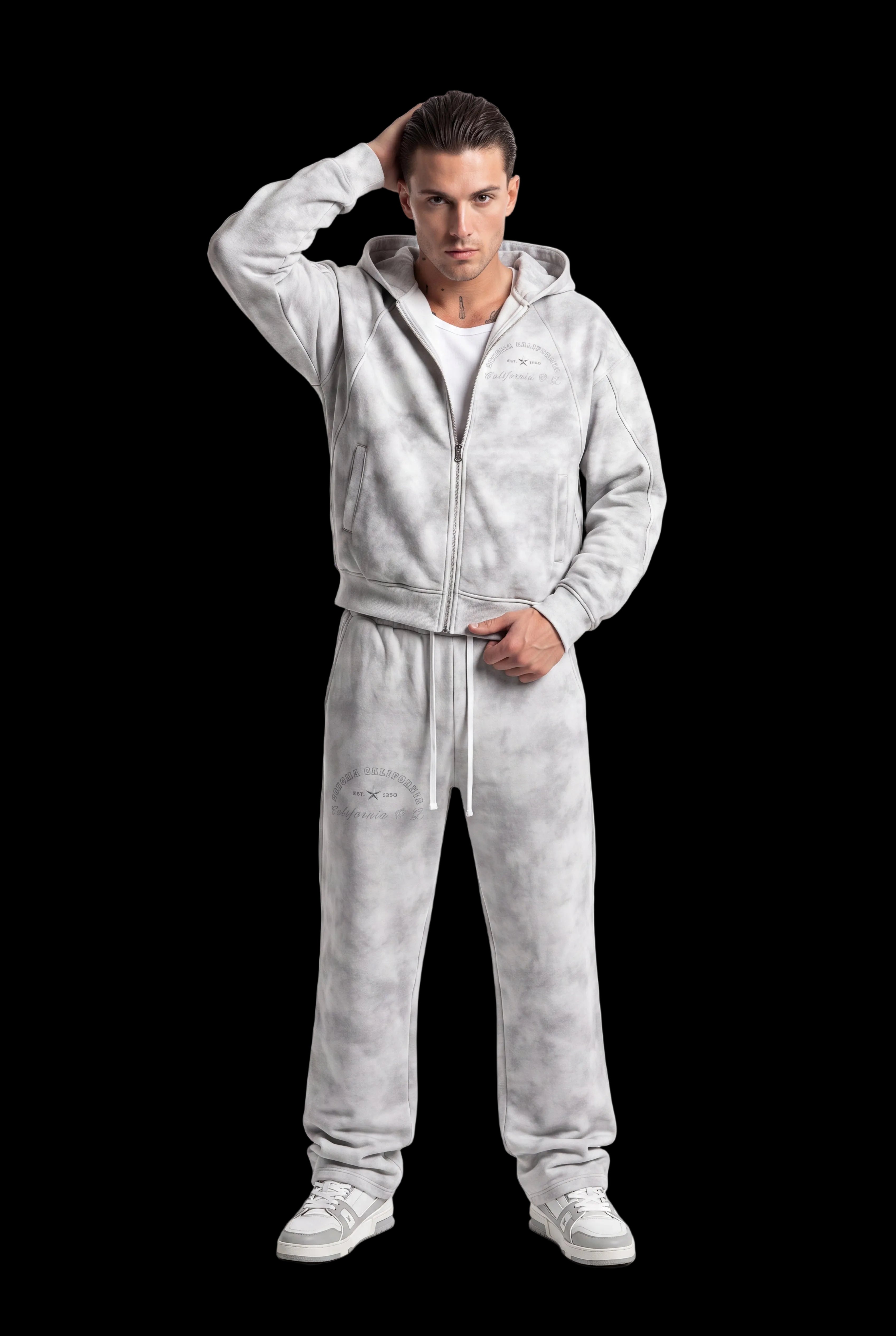 California O.G. Collegiate Dirty Washed Fleece Sweatpants