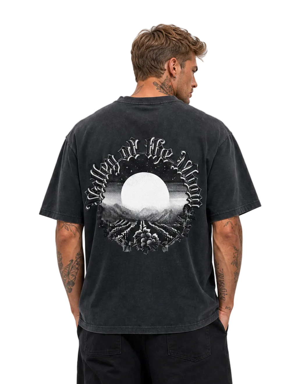 Valley of the Moon Gothic Reverse Dyed Men's T-Shirt