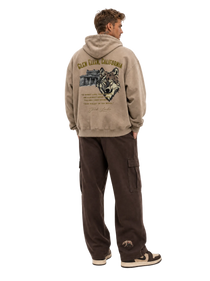 Jack London Wolf Sunfade Zip Hoodie
