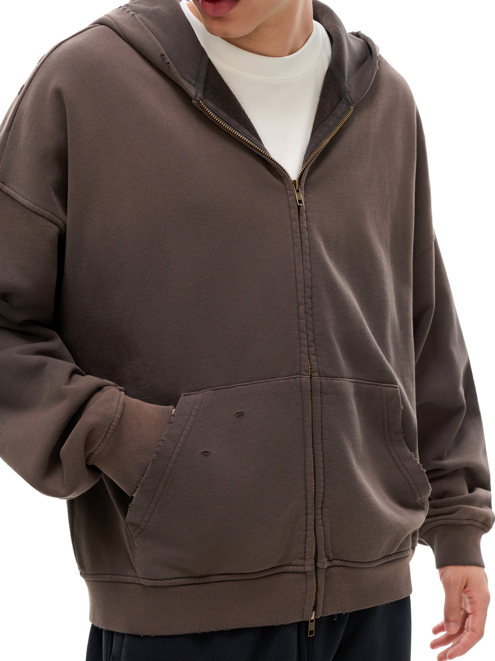 Jack London Wolf Sunfade Zip Hoodie