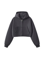 Valley of the Moon Women's Cropped Zip-Up Hoodie