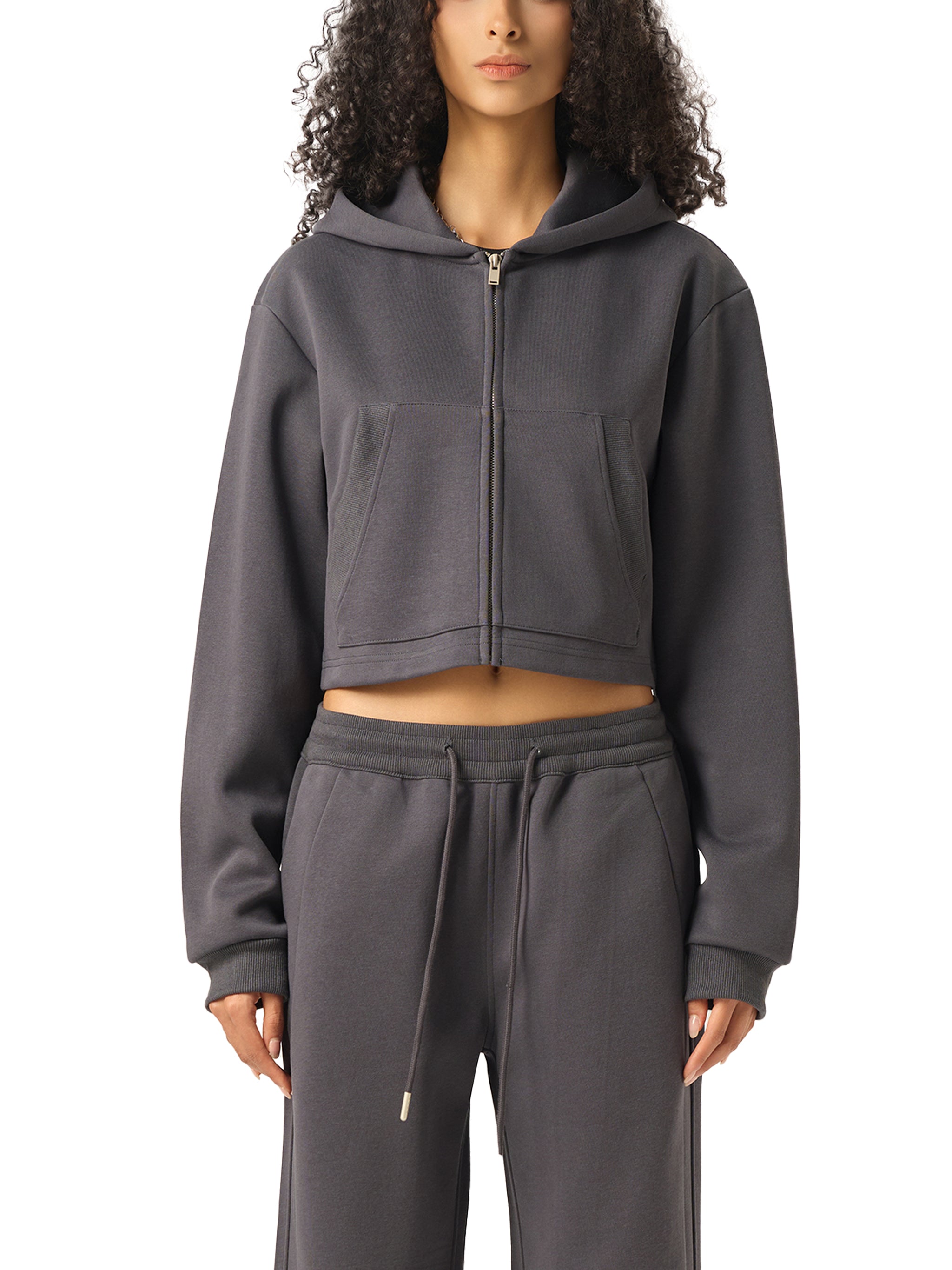 Valley of the Moon Women's Cropped Zip-Up Hoodie