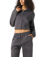 Valley of the Moon Women's Cropped Zip-Up Hoodie