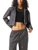 Valley of the Moon Women's Cropped Zip-Up Hoodie