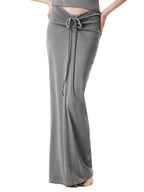 Drawstring Maxi Skirt