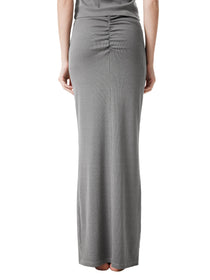 Drawstring Maxi Skirt