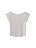 Vintage Manhattan Cocktail Wide Neck T-shirt