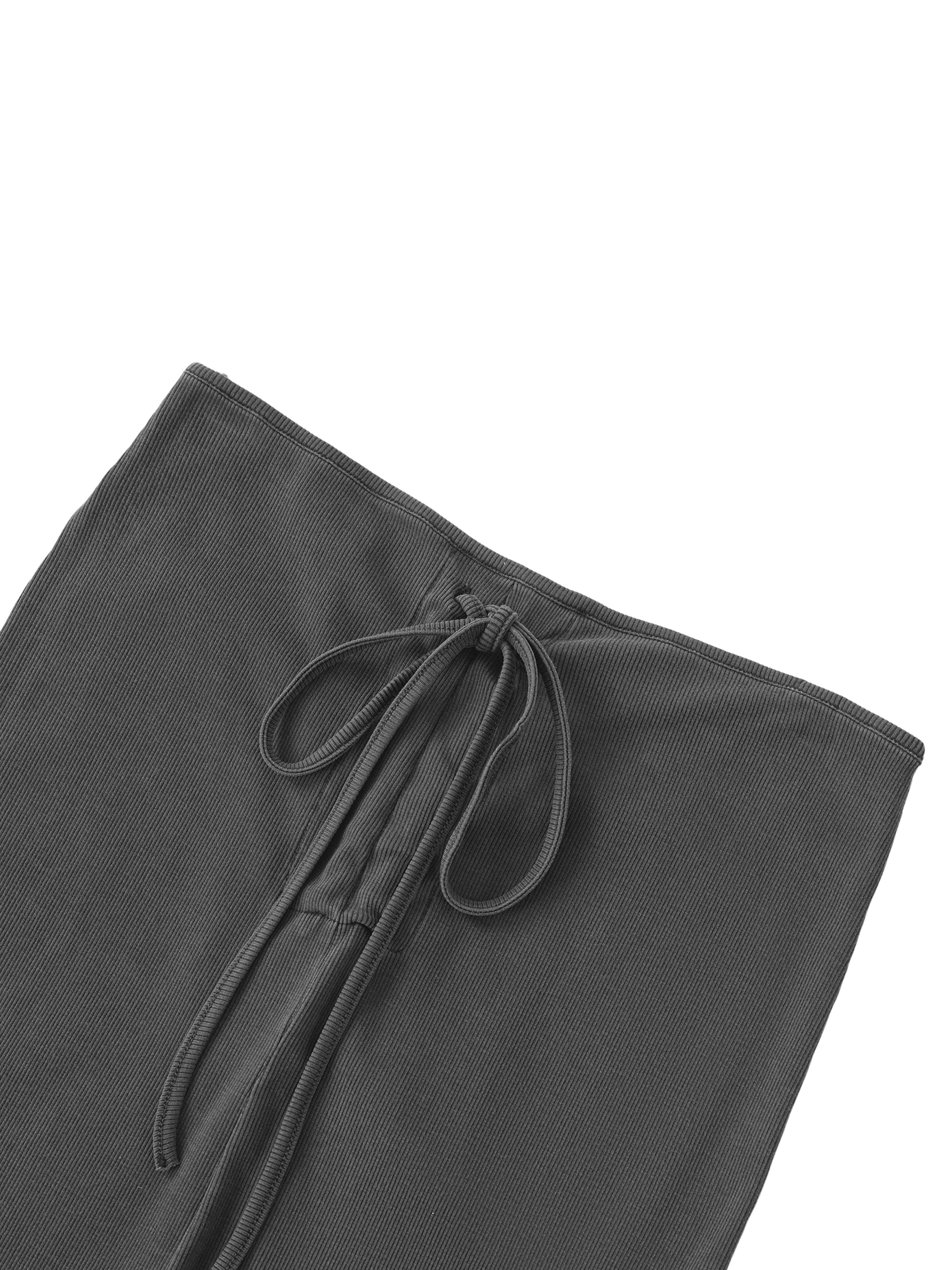 Drawstring Maxi Skirt