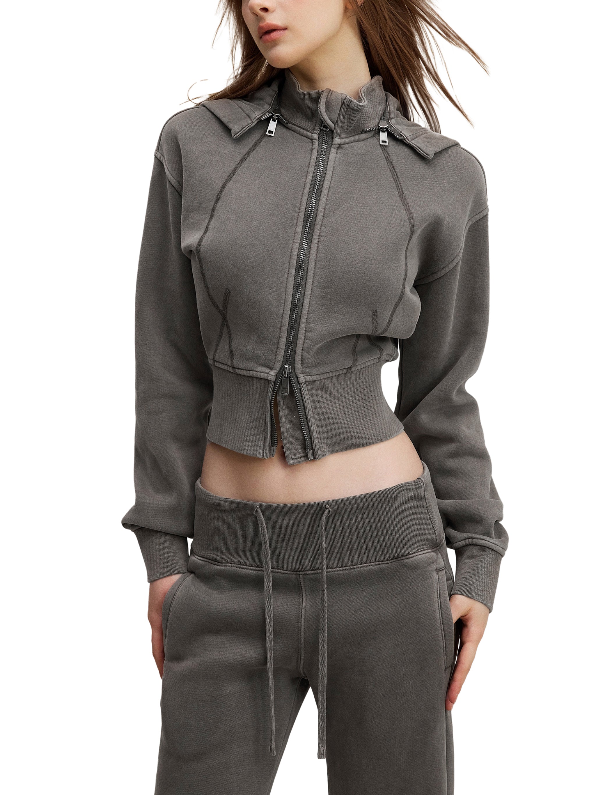 California O.G. Vintage Wash Cropped Women's Hoodie