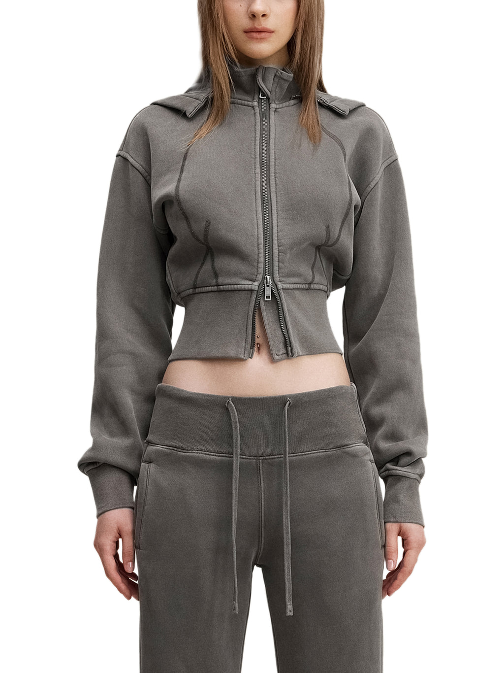 California O.G. Vintage Wash Cropped Women's Hoodie