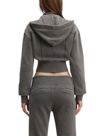 California O.G. Vintage Wash Cropped Women's Hoodie
