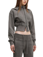 California O.G. Vintage Wash Cropped Women's Hoodie