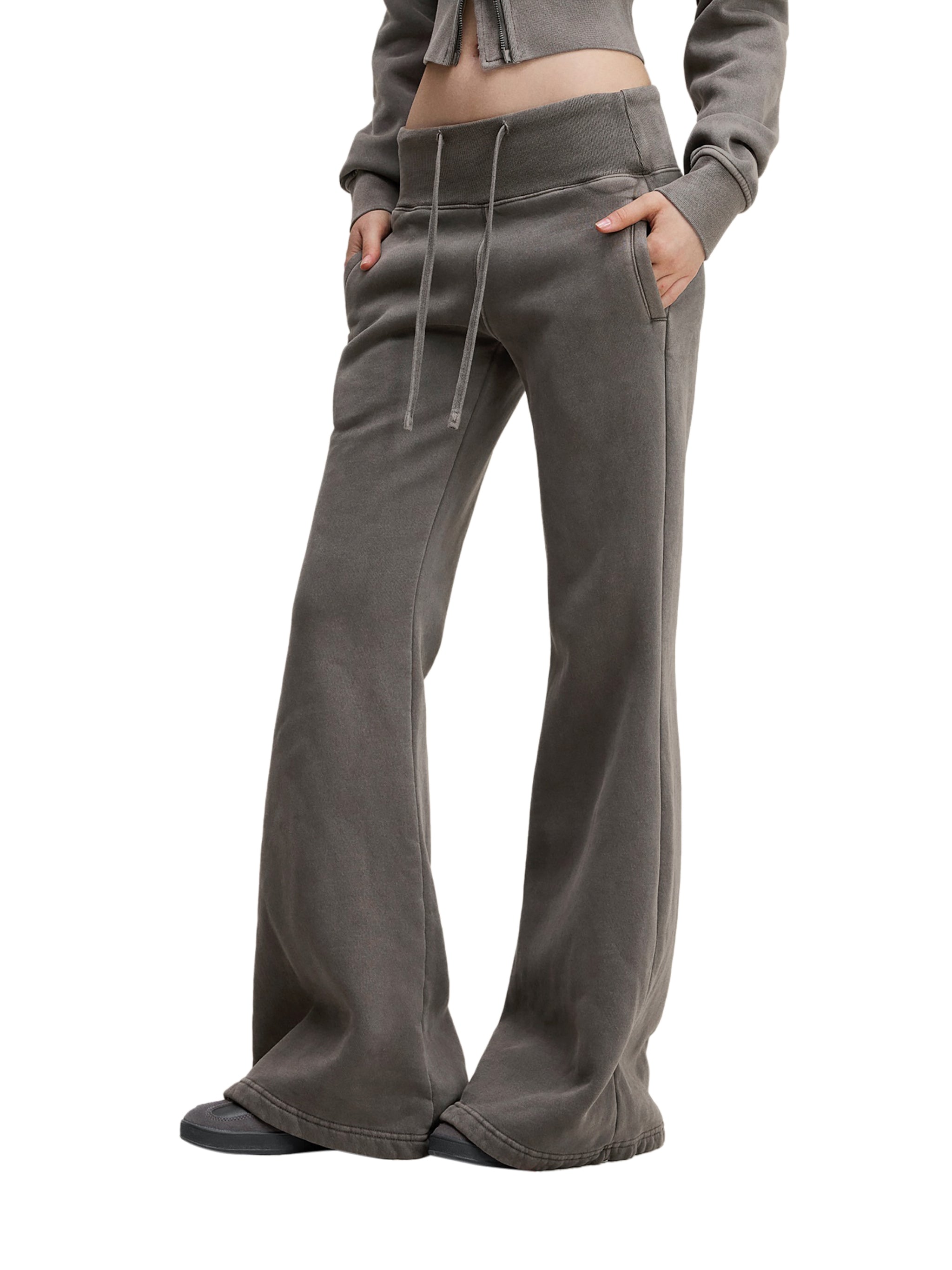 California O.G.Vintage Wash Flared Drawstring Sweat Pants