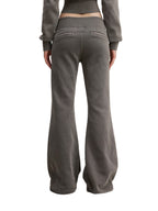 California O.G.Vintage Wash Flared Drawstring Sweat Pants