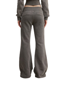 California O.G.Vintage Wash Flared Drawstring Sweat Pants