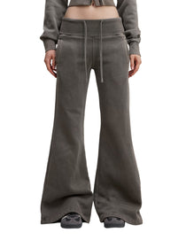California O.G.Vintage Wash Flared Drawstring Sweat Pants