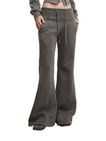 California O.G.Vintage Wash Flared Drawstring Sweat Pants