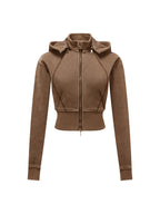 California O.G. Vintage Wash Cropped Women's Hoodie