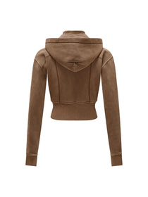 California O.G. Vintage Wash Cropped Women's Hoodie