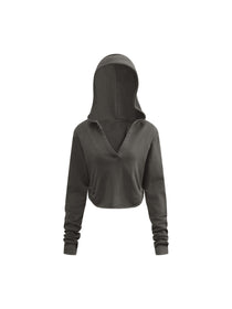 Valley of the Moon Glam Vintage Washed Raw Edge Hoodie