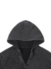 Valley of the Moon Glam Vintage Washed Raw Edge Hoodie
