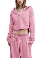 Valley of the Moon Glam Vintage Washed Raw Edge Hoodie