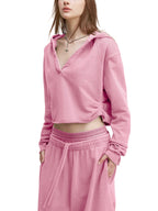 Valley of the Moon Glam Vintage Washed Raw Edge Hoodie