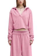 Valley of the Moon Glam Vintage Washed Raw Edge Hoodie
