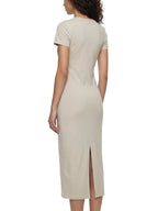 California O.G. V-Neck Short Sleeve  Dress