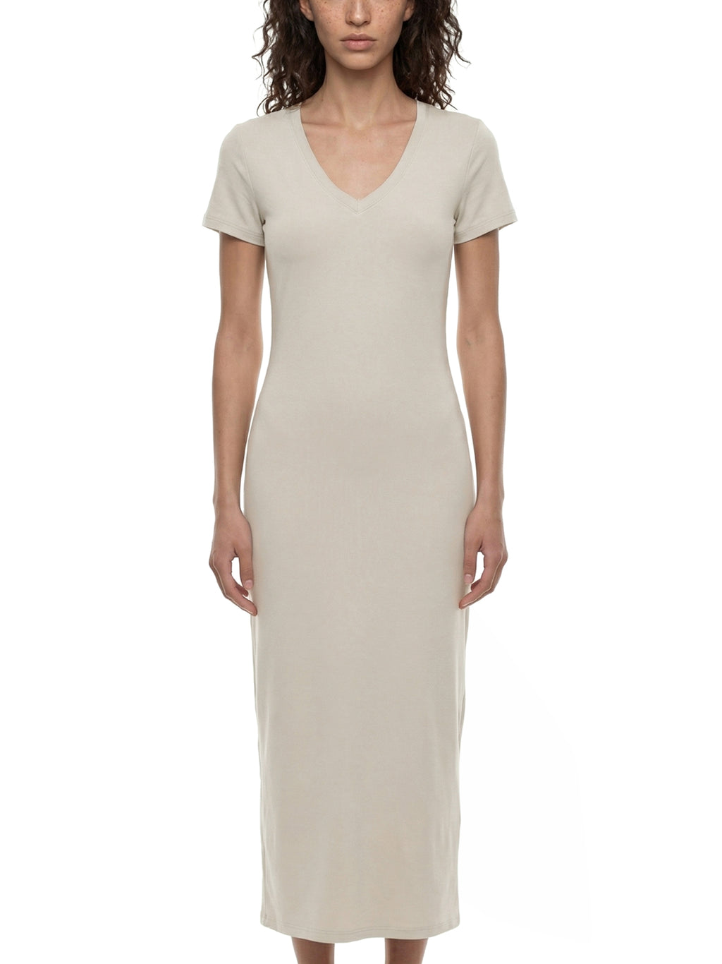 California O.G. V-Neck Short Sleeve  Dress