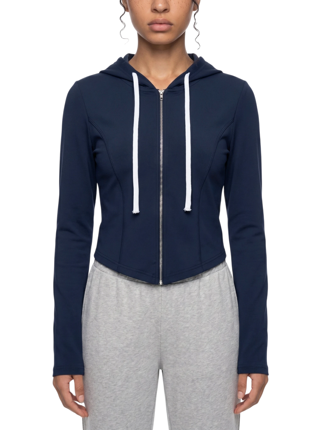 Sonoma Classic Pinup Women's Cropped Full Zip Hoodie
