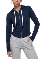 Sonoma Classic Pinup Women's Cropped Full Zip Hoodie