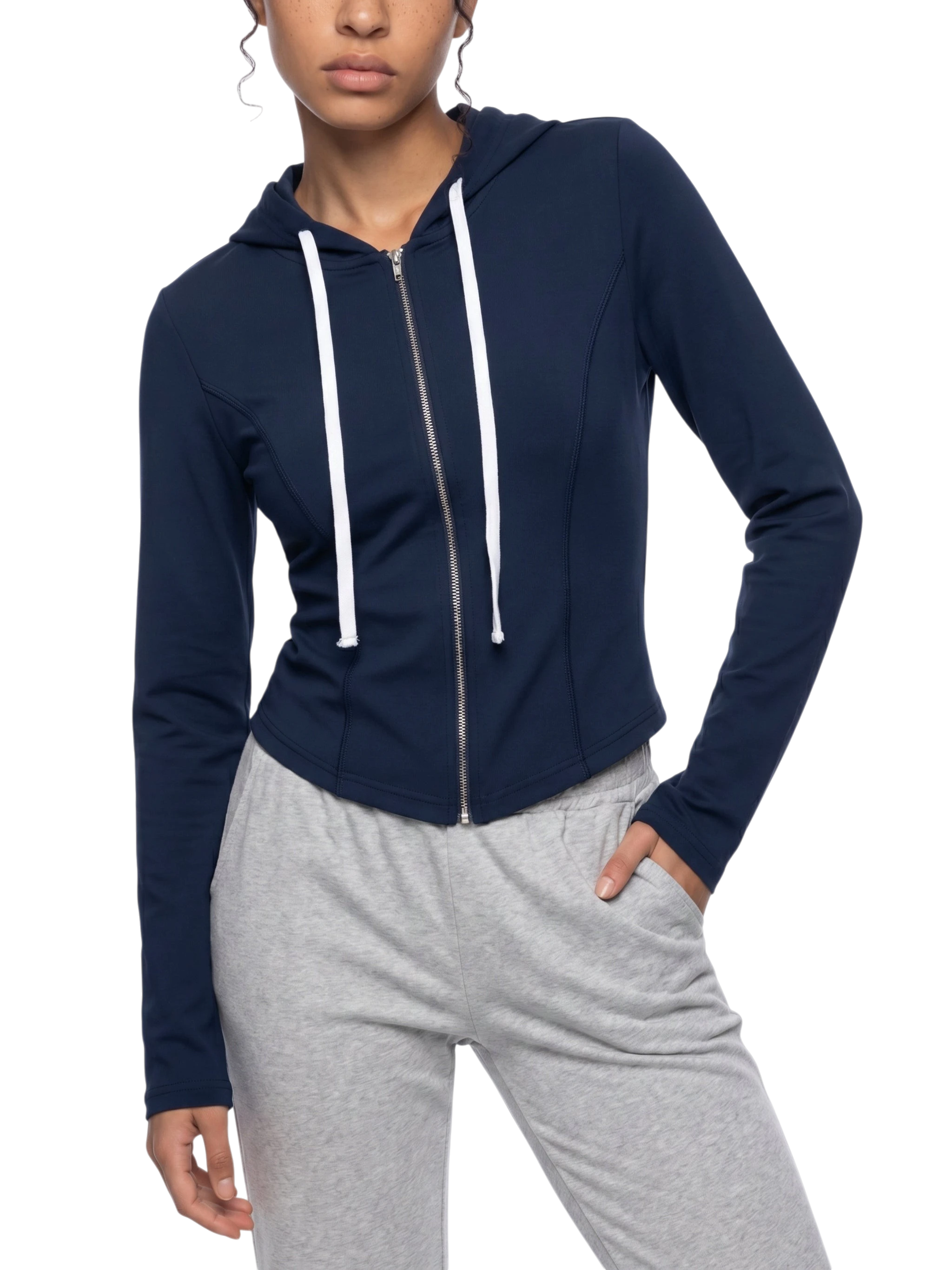 Sonoma Classic Pinup Women's Cropped Full Zip Hoodie