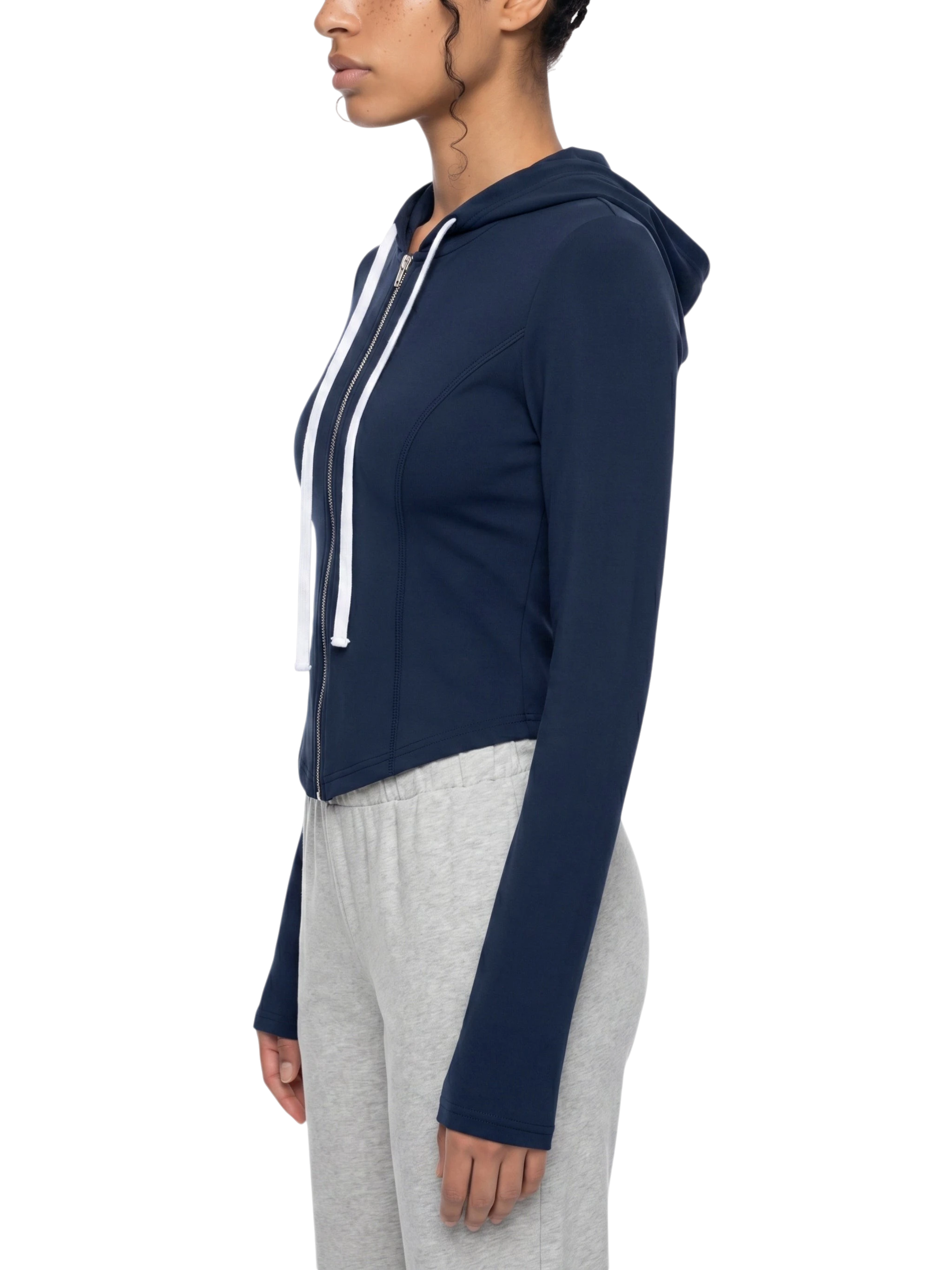 Sonoma Classic Pinup Women's Cropped Full Zip Hoodie