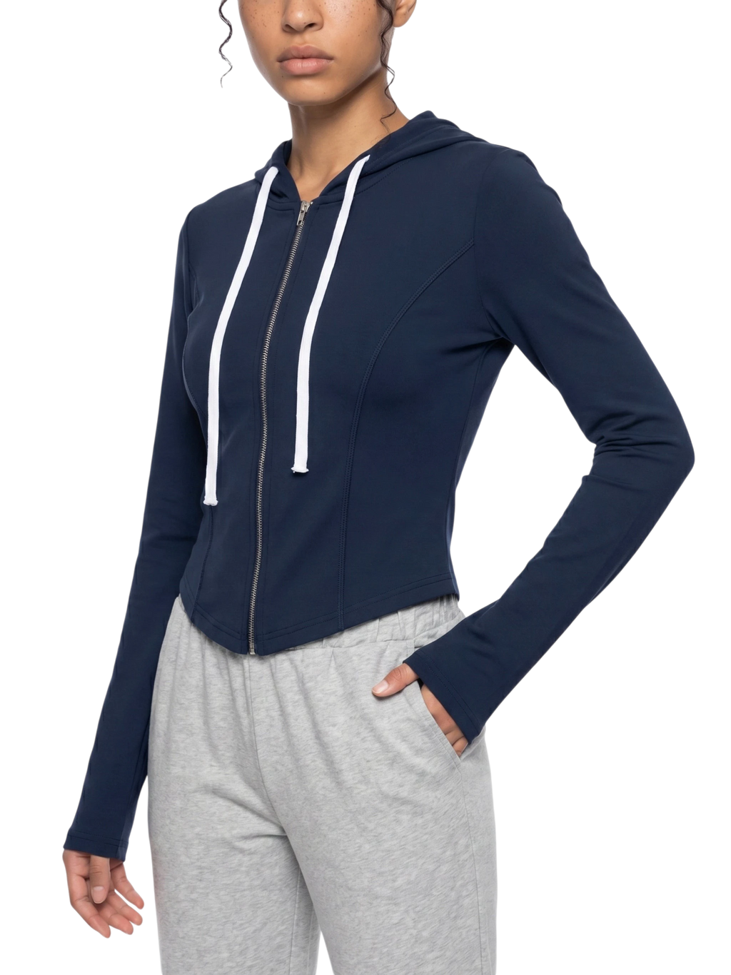 Sonoma Classic Pinup Women's Cropped Full Zip Hoodie