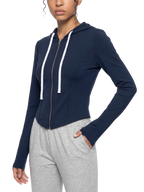 Sonoma Classic Pinup Women's Cropped Full Zip Hoodie