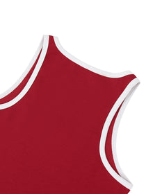 Valley of the Moon Women's Color Block Cropped Tank Top