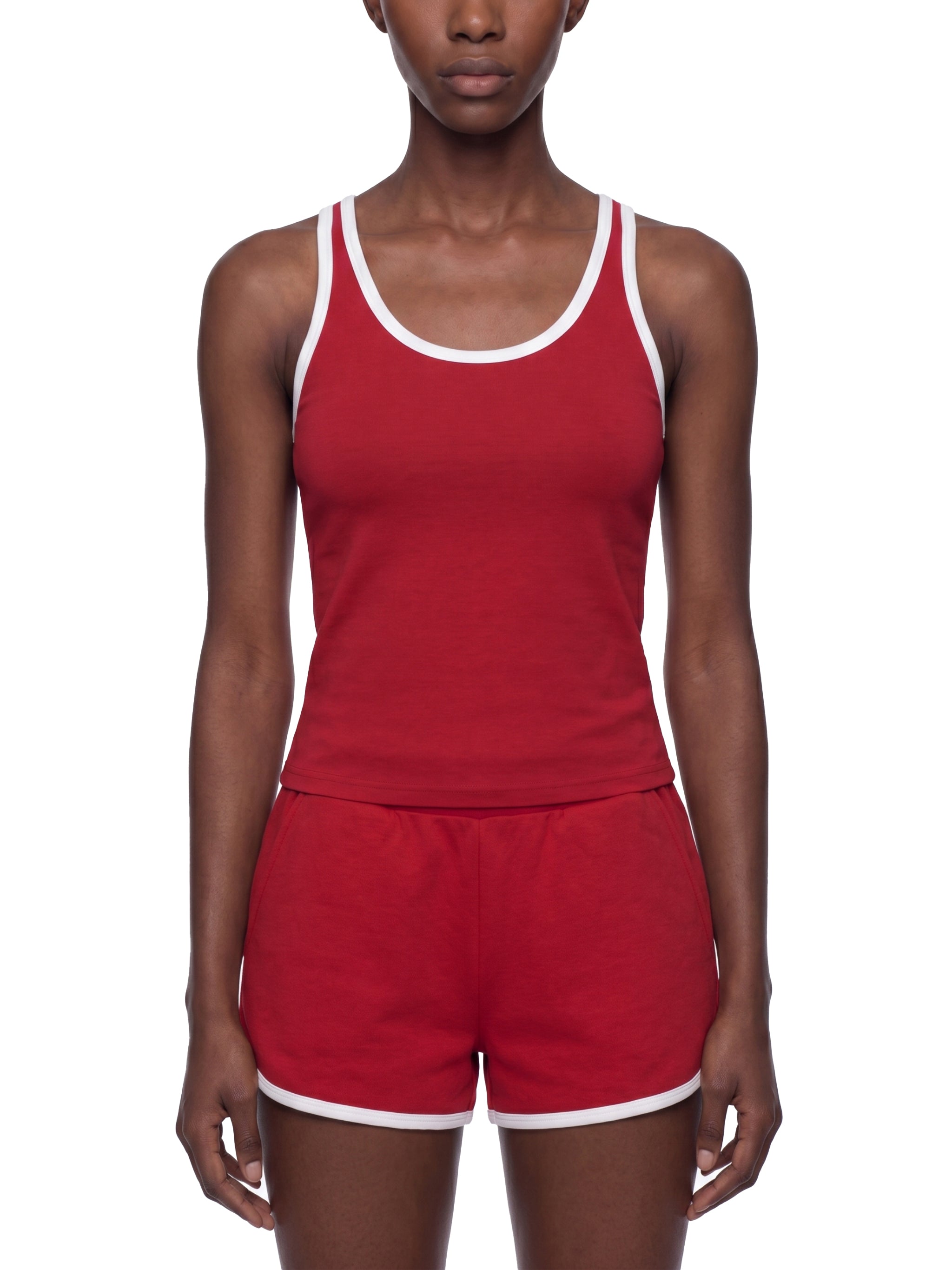 Valley of the Moon Women's Color Block Cropped Tank Top