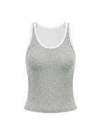 Valley of the Moon Women's Color Block Cropped Tank Top