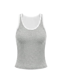 Valley of the Moon Women's Color Block Cropped Tank Top