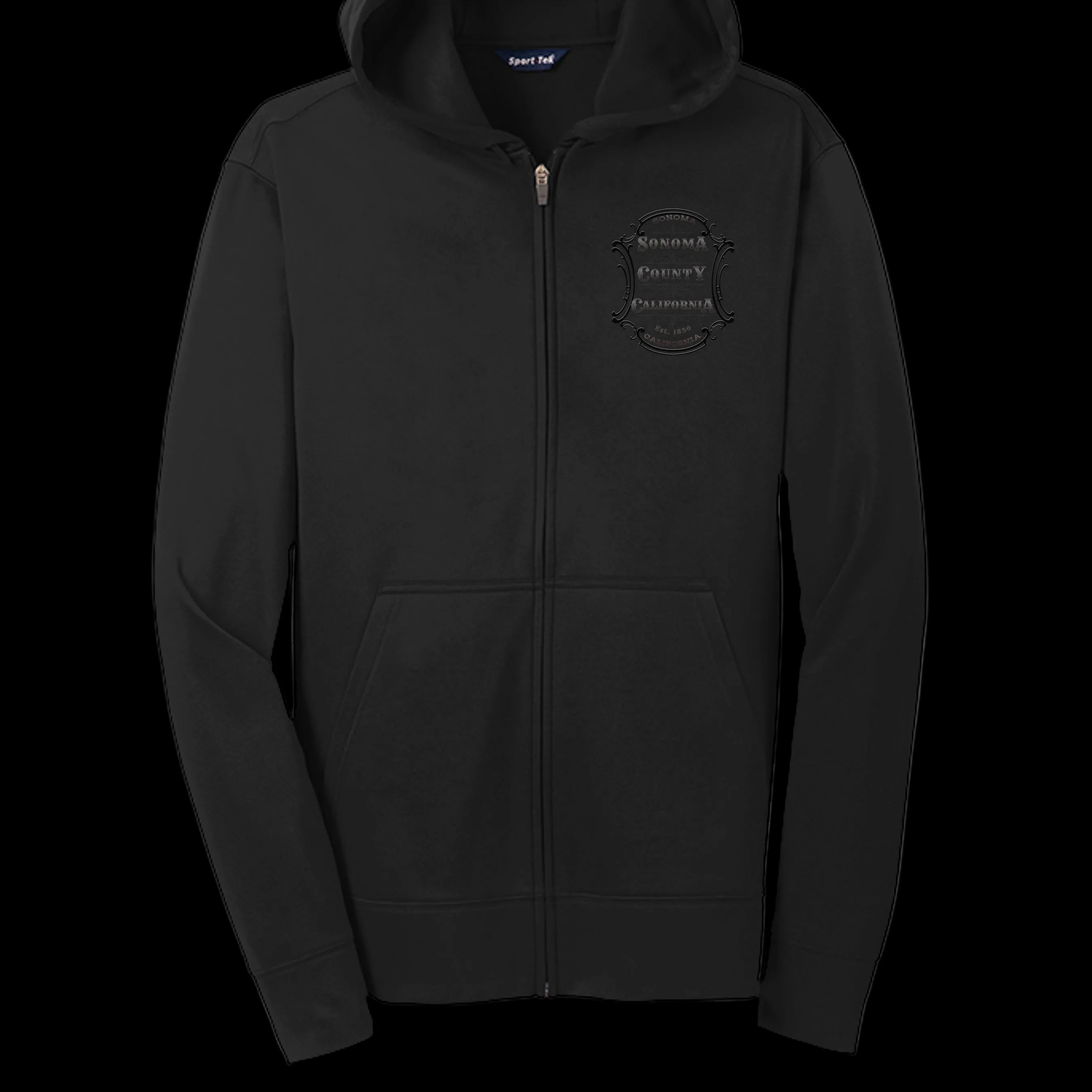 Sonoma County Emblem Men's Full Zip  Sport-Wick ® Fleece Full-Zip Hooded Jacket Secondary image