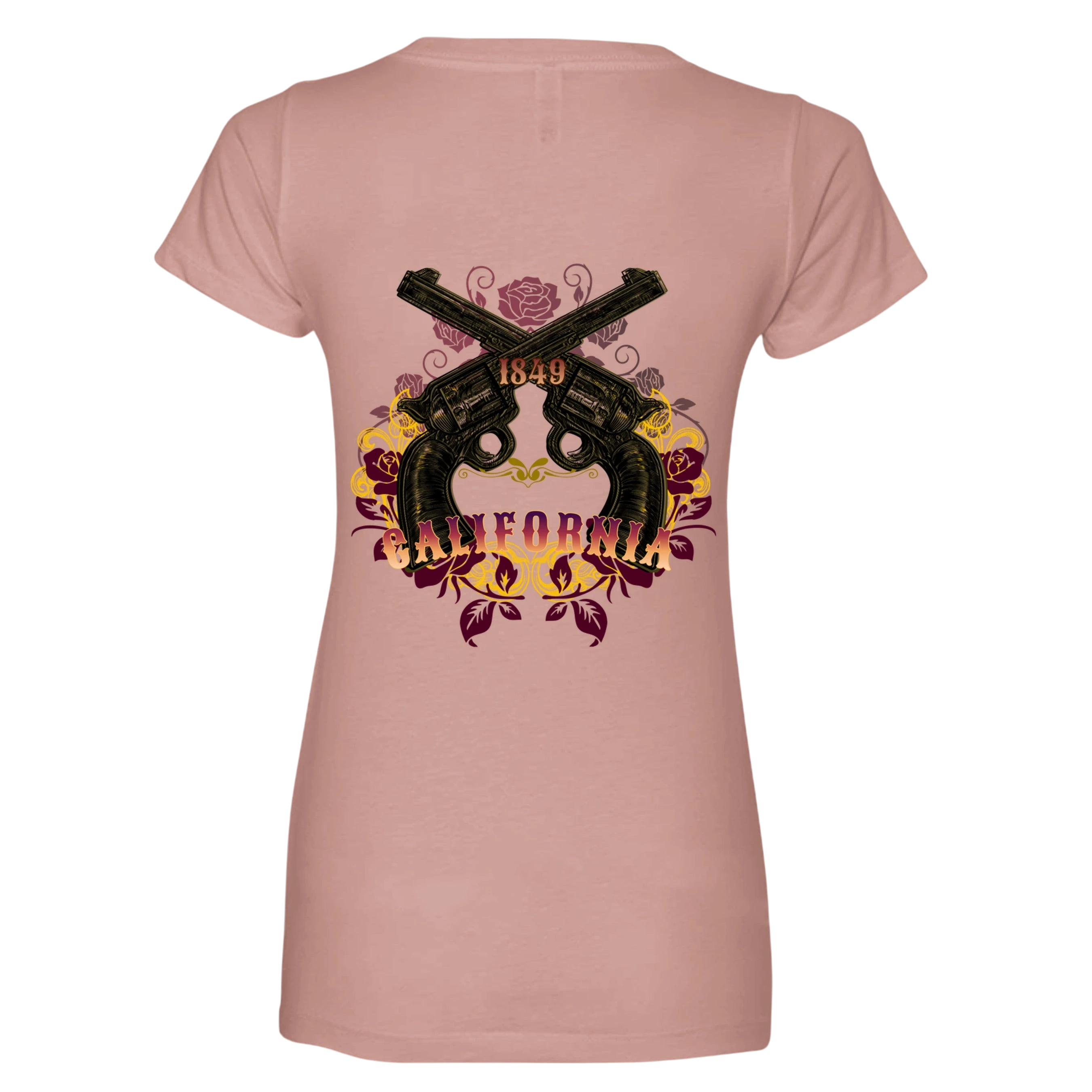 California Outlaw Women's V-Neck Slim Fit T-Shirt Secondary image