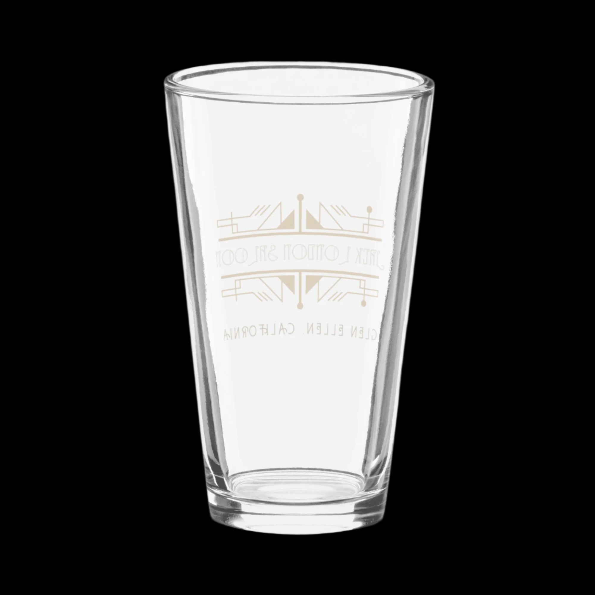 Jack London Saloon Art Deco Logo Pint glass - Tumblers from My Store
