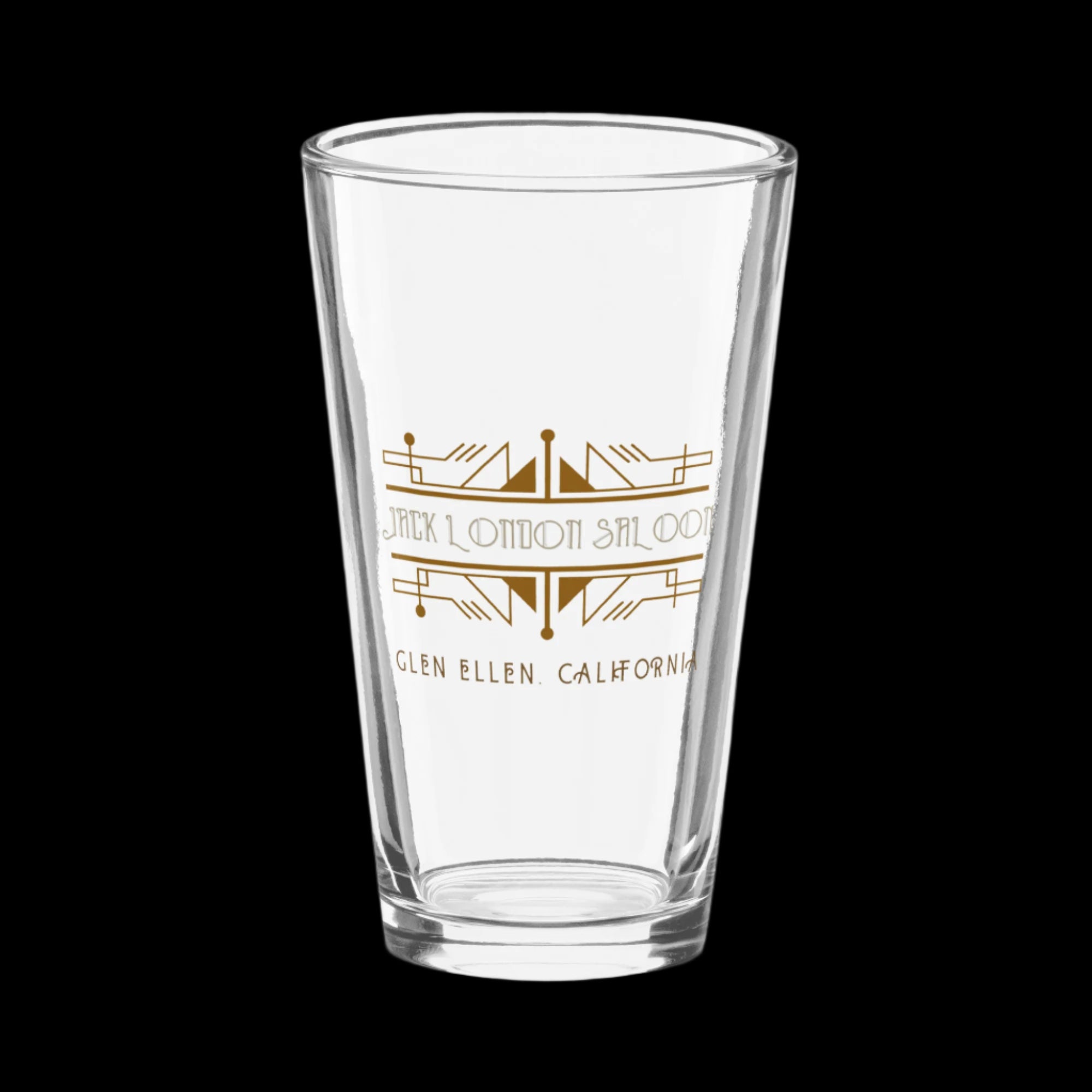 Jack London Saloon Art Deco Logo Pint glass - Tumblers from My Store