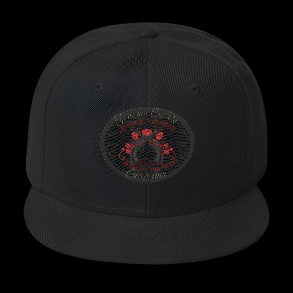 SONOMA PISTOLERO Red/Black Embroidered Trucker Hat - Snapback Caps from London Moon